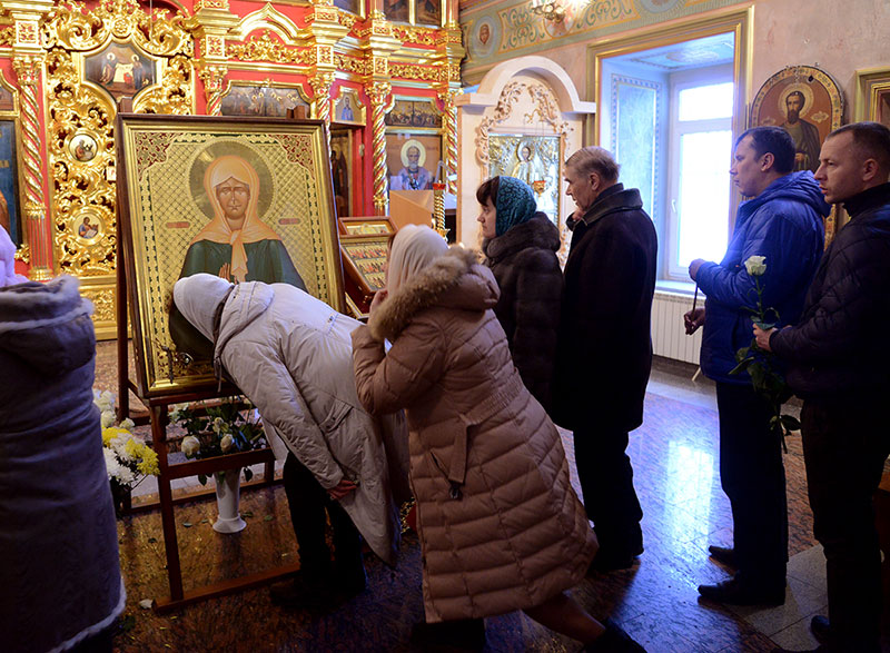 Молебен перед иконой св.Матроны